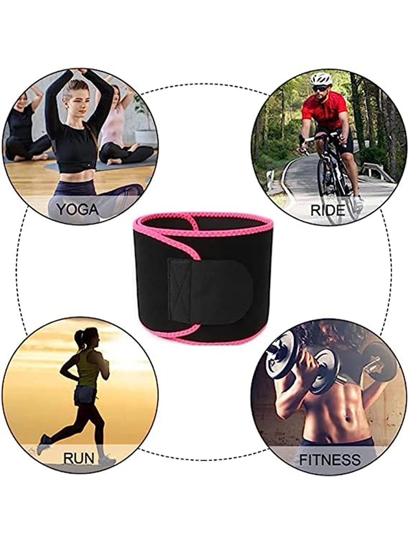 Sports Sweat Burst Waist Support Belt – Abdominal Fat Burning Training Belt