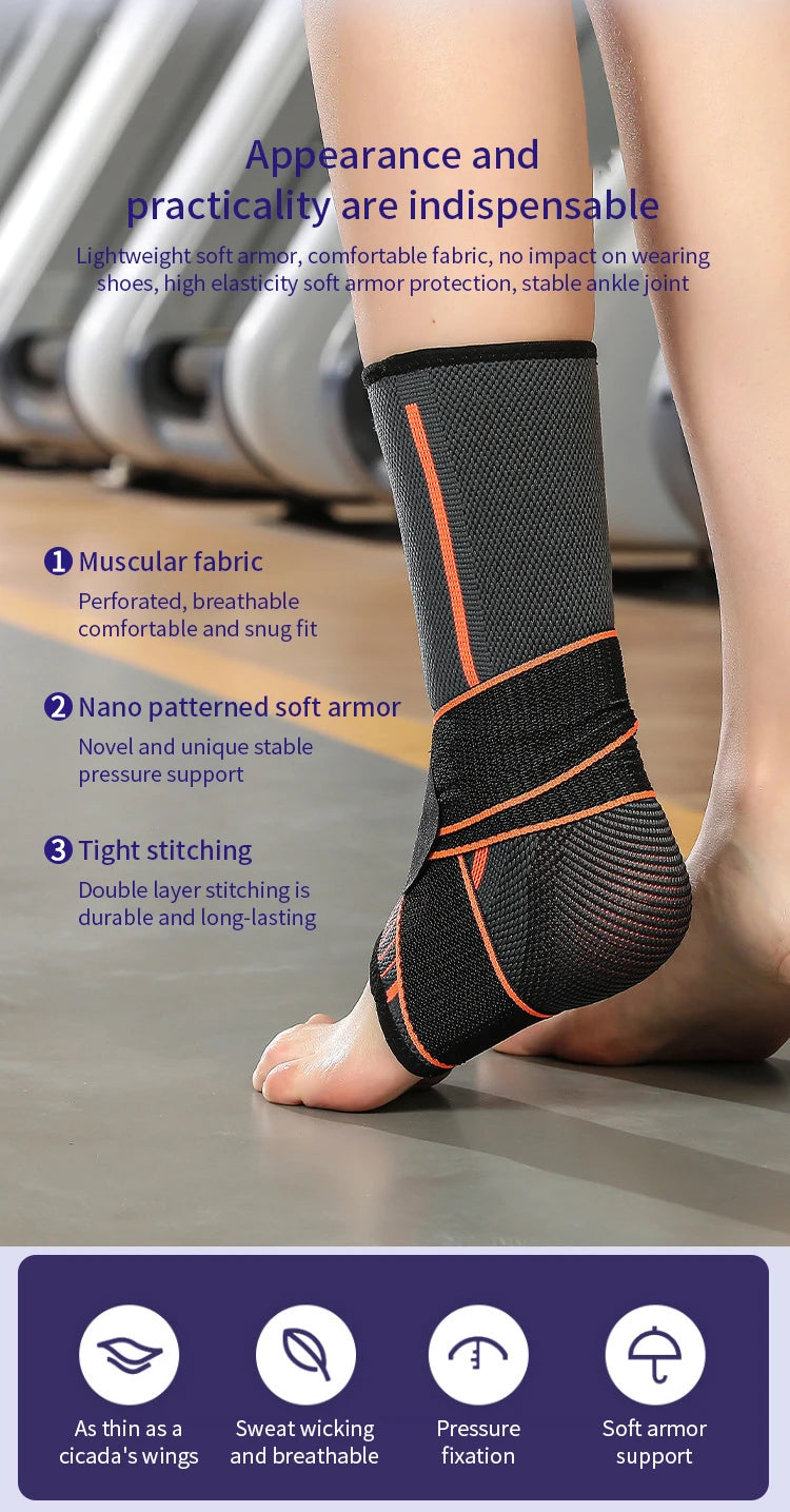 1PC Pressurized Bandage Ankle Support