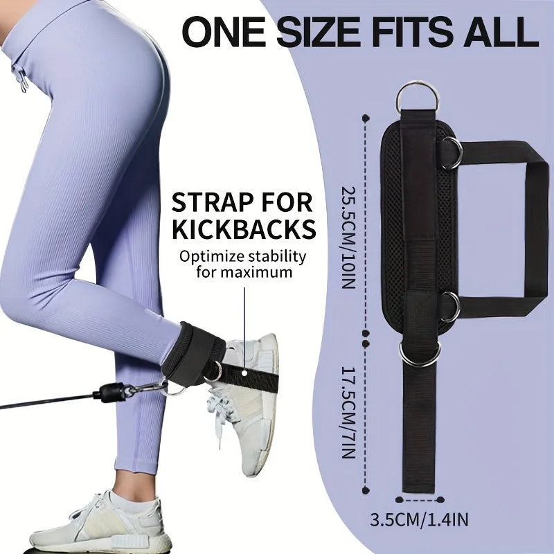 Adjustable D-ring Foot Rope, Ankle Buckle, Gantry Buckle, Ankle Protection Strap – Leg Strength Training Equipment