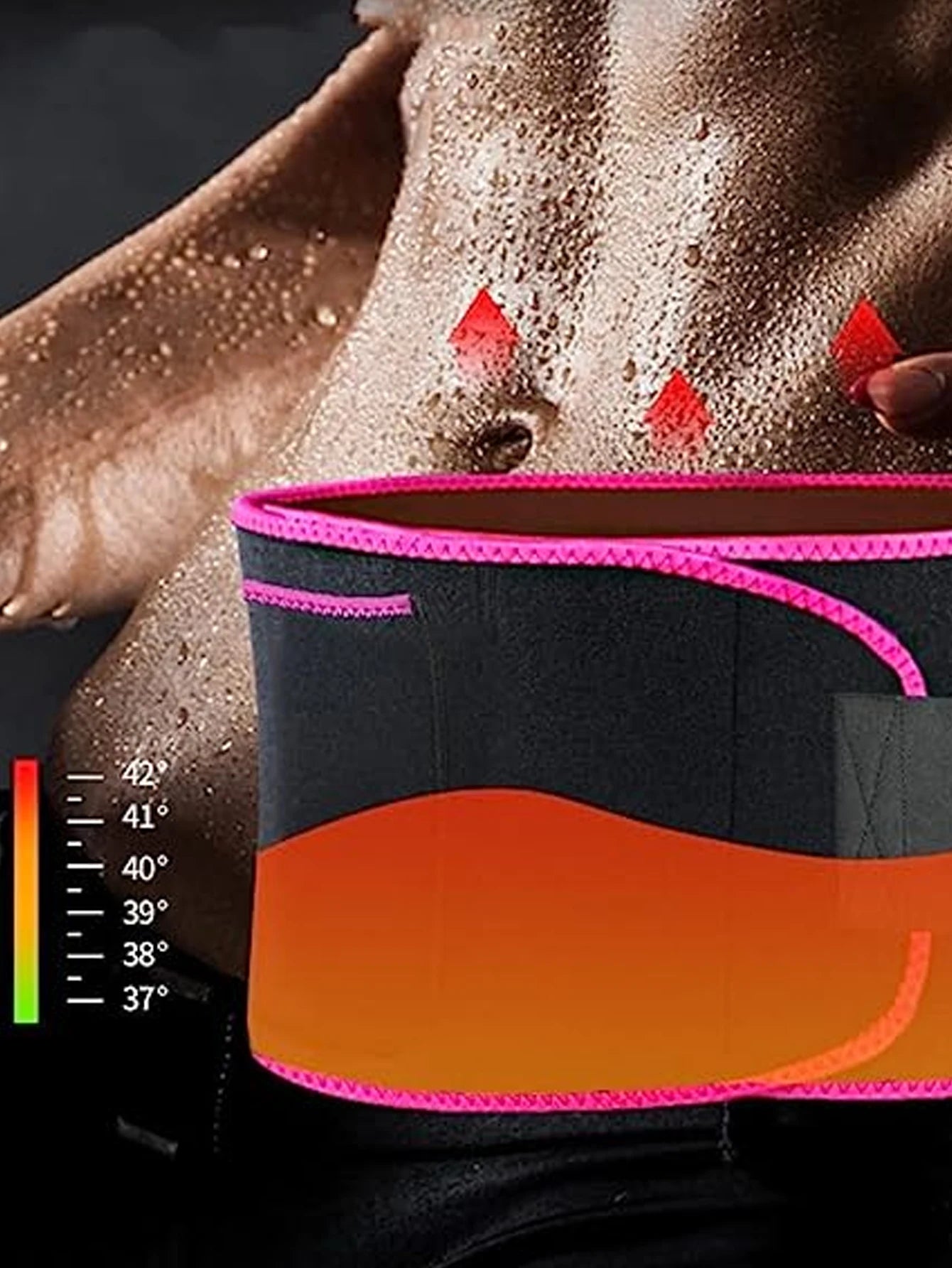 Sports Sweat Burst Waist Support Belt – Abdominal Fat Burning Training Belt