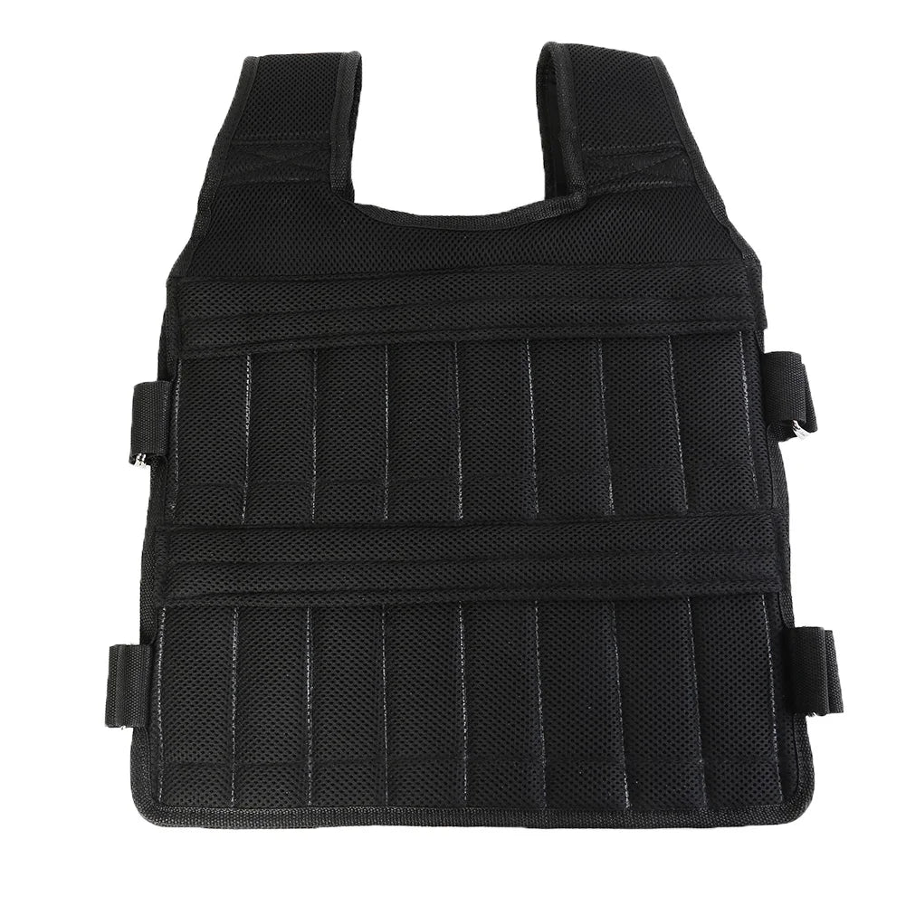 1-50kg Durable Loading Weighted Vest Adjustable Weight Training Exercise Waistcoat Jacket Sand Clothing Boxing Fitness Equipment