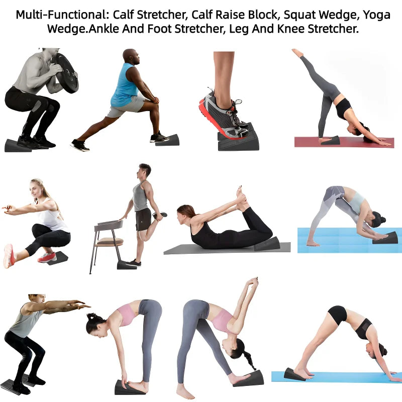 3Pcs Set Yoga Bricks Squat Wedge Blocks