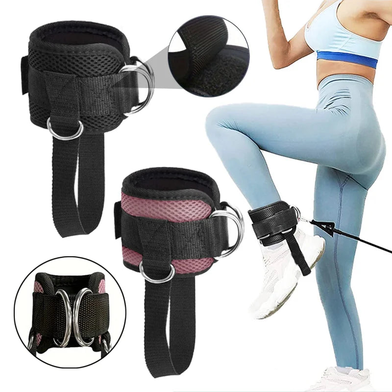 Adjustable D-ring Foot Rope, Ankle Buckle, Gantry Buckle, Ankle Protection Strap – Leg Strength Training Equipment