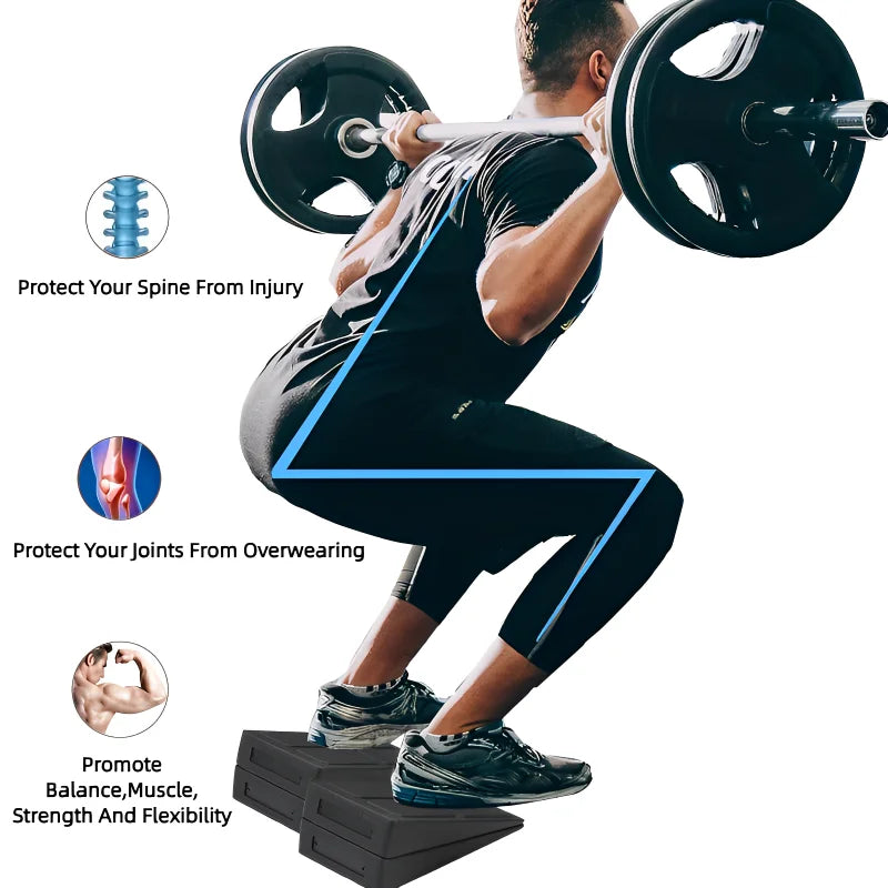 3Pcs Set Yoga Bricks Squat Wedge Blocks