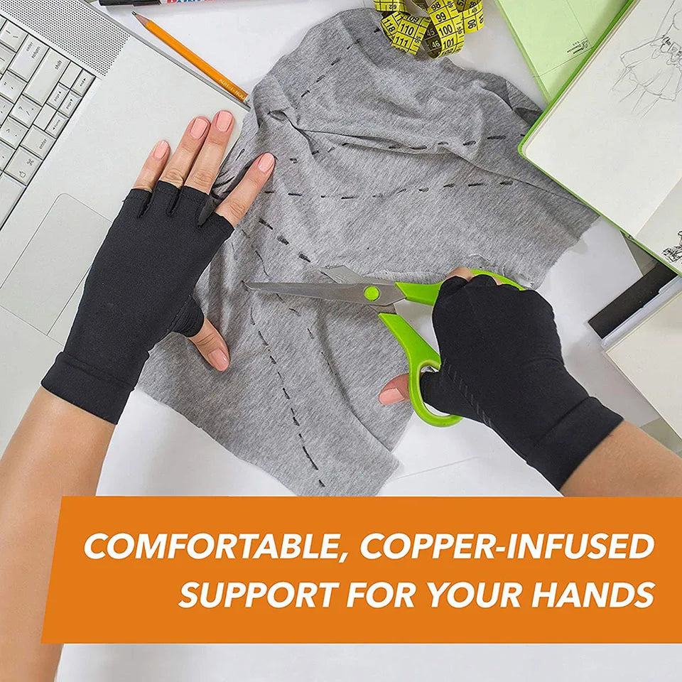 1Pair GOBYGO Fitness Gloves Anti-slip Compression Half Finger