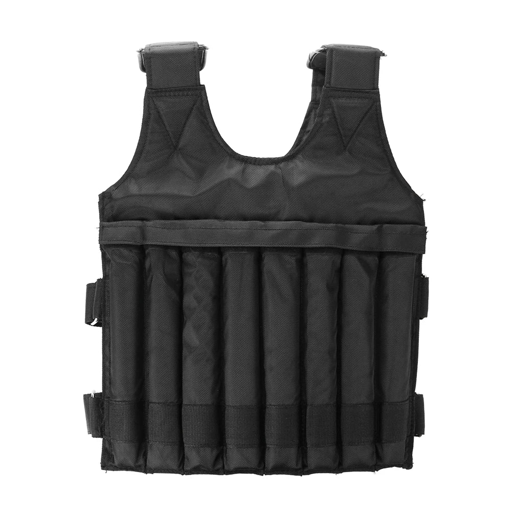 1-50kg Durable Loading Weighted Vest Adjustable Weight Training Exercise Waistcoat Jacket Sand Clothing Boxing Fitness Equipment
