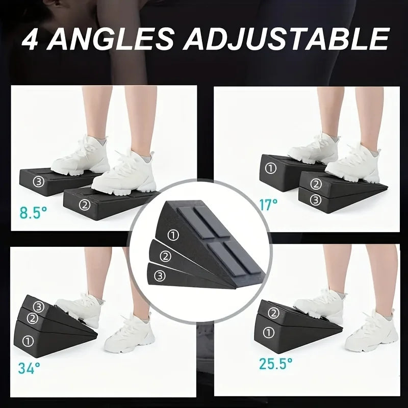 3Pcs Set Yoga Bricks Squat Wedge Blocks