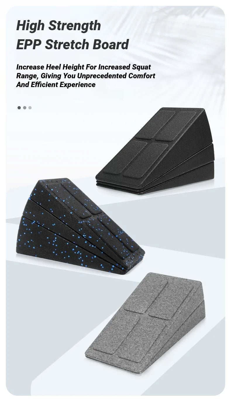 3-Piece Set Yoga Bricks & Squat Wedge Blocks