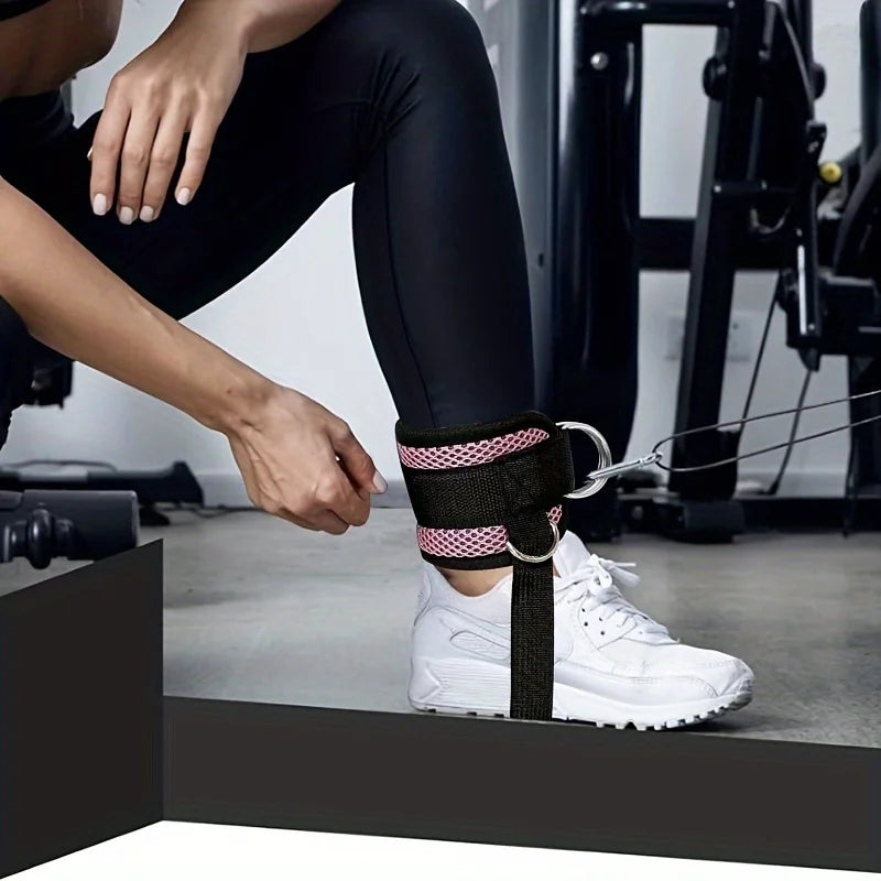Adjustable D-ring Foot Rope, Ankle Buckle, Gantry Buckle, Ankle Protection Strap – Leg Strength Training Equipment