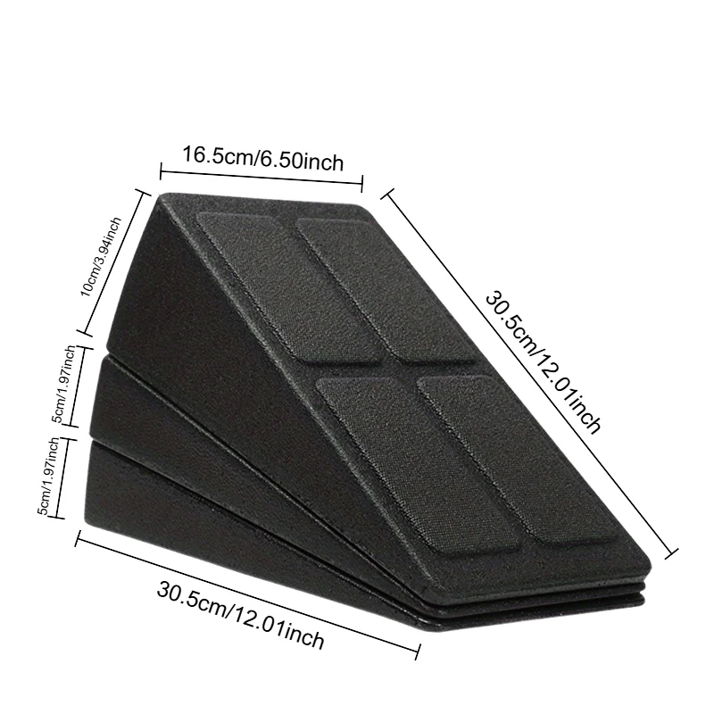 3-Piece Set Yoga Bricks & Squat Wedge Blocks