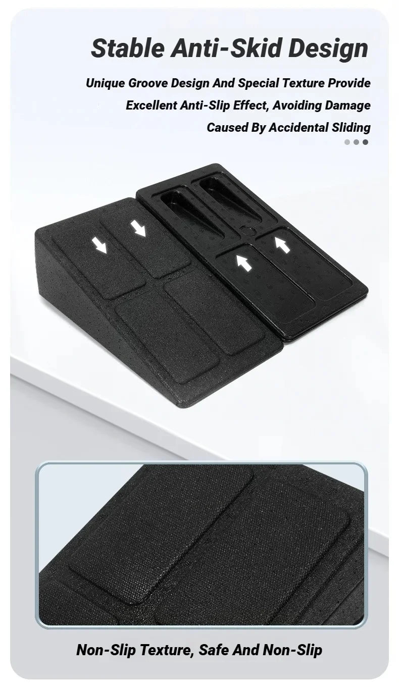 3-Piece Set Yoga Bricks & Squat Wedge Blocks